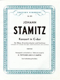Stamitz, Johann Wenzel Anton: Konzert in C-Dur für Oboe, Streichorchester und Continuo, Partitur 