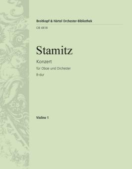 Stamitz, Karl Philipp: Konzert B-Dur für Oboe und Orchester, Violine 1 