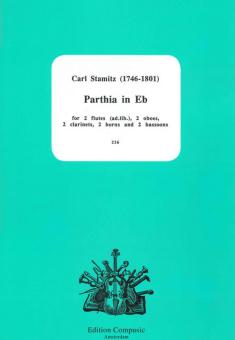 Stamitz, Karl Philipp: Parthia in Es für 2 Oboen, 2 Klarinetten, 2 Hörner und 2 Fagotte (2 Flöten ad lib), Partitur und Stimmen 