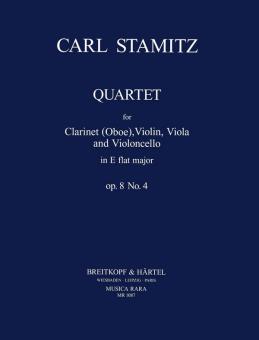 Stamitz, Karl Philipp: Quartett Es-Dur op.8,4 für Klarinette (Oboe), Violine, Viola und Violoncello 