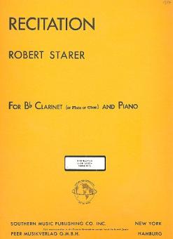 Starer, Robert: Recitation for oboe and piano  