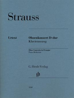 Strauss, Richard: Konzert D-Dur für Oboe und Orchester für Oboe und Klavier, Klavierauszug 