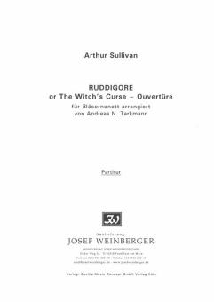 Sullivan, Arthur Seymour: Ruddigore or 'The Witch's Course' für Flöte, 2 Oboen, 2 Klarinetten, 2 Hörner, 2 Fagotte, Partitur 