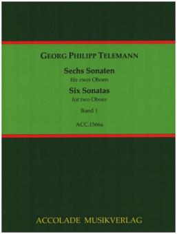 Telemann, Georg Philipp: 6 Sonaten TWV40:101-106 Band 1 (Nrs.1-3) für 2 Oboen, Partitur und Stimmen 