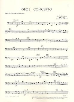 Telemann, Georg Philipp: Konzert f-Moll für Oboe, Streicher und Bc, Violoncello/Kontrabass 