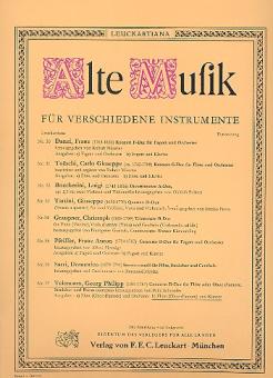 Telemann, Georg Philipp: Konzert D-Dur für Flöte, Streicher und Bc für Flöte (Oboe d'amore) und Klavier 