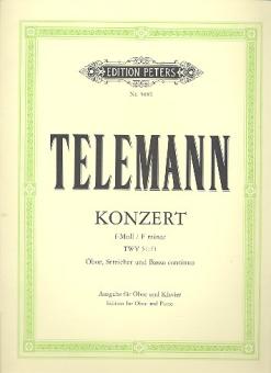 Telemann, Georg Philipp: Konzert f-Moll für Oboe, Streicher und Bc für Oboe und Klavier 