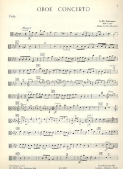Telemann, Georg Philipp: Konzert f-Moll für Oboe, Streicher und Bc, Viola 