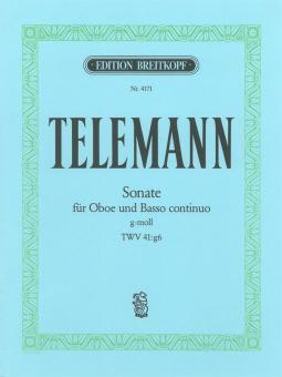 Telemann, Georg Philipp: Sonate g-Moll TWV41:g6 für Oboe und Bc 