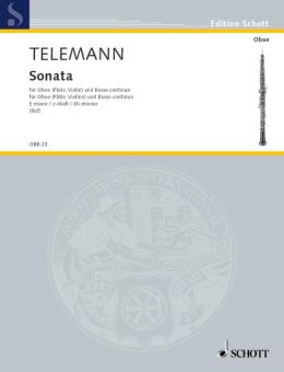 Telemann, Georg Philipp: Sonate e-Moll für Oboe und Bc 