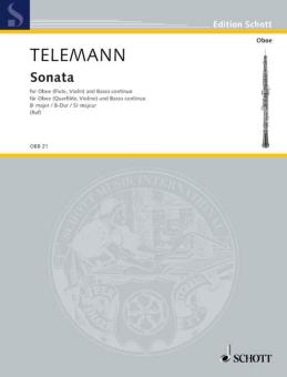 Telemann, Georg Philipp: Sonate B-Dur für Oboe und Bc 