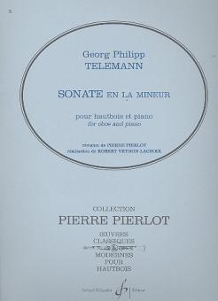 Telemann, Georg Philipp: Sonate en la mineur pour hautbois et piano 