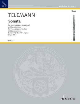 Telemann, Georg Philipp: Sonata Es-Dur für Oboe, obligates Cembalo und Basso continuo 
