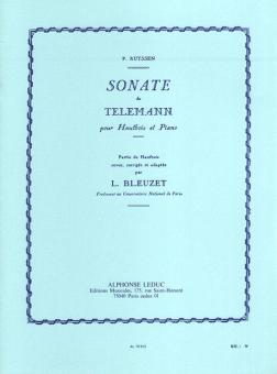 Telemann, Georg Philipp: Sonate la mineur pour hautbois et piano 