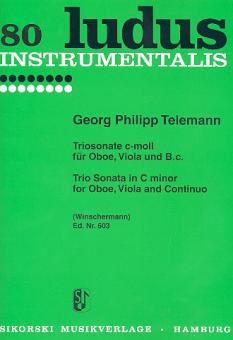 Telemann, Georg Philipp: Triosonate c-Moll für Oboe, Viola und Bc 