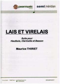 Thieriet, Maurice: Lais et virelais pour hautbois, clarinette et basson, partition et parties 