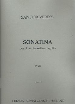 Veress, Sandor: Sonatina for oboe, clarinet and bassoon, parts 