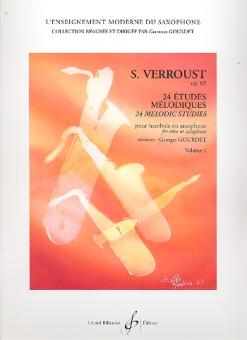 Verroust, Stanislas: 24 études mélodiques op.65 vol.1 (nos.1-24) pour hautbois ou saxophone 