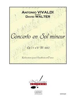 Vivaldi, Antonio: Concert sol mineur op.11,6 RV460 pour hautbois et piano 
