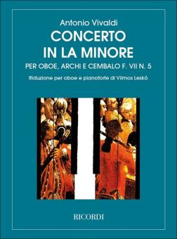 Vivaldi, Antonio: Concerto la minore F.VII,5 per oboe e pianoforte 