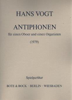 Vogt, Hans: Antiphonen für Oboe und Orgel, Partitur 