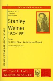 Weiner, Stanley: Suite WeinWV180 für Flöte, Oboe, Klarinette und Fagott, Partitur und Stimmen 