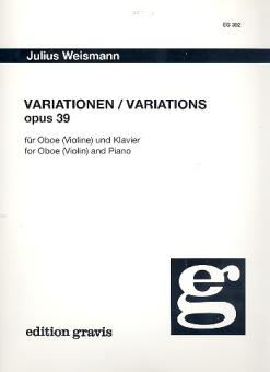 Weismann, Julius: Variationen op.39 für Oboe (Violine) und Klavier 