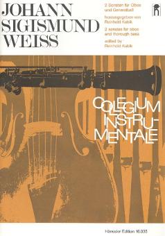 Weiss, Johann Sigismund: 2 Sonaten für Oboe und General- bass 