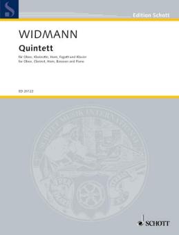 Widmann, Jörg: Quintett für Oboe, Klarinette in A, Fagott, Horn und Klavier, Partitur und Stimmen 