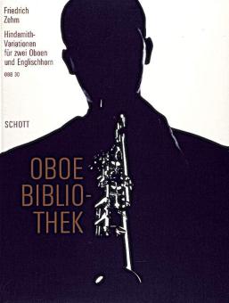 Zehm, Friedrich: Hindemith-Variationen für 2 Oboen und Englischhorn, Partitur und Stimmen 