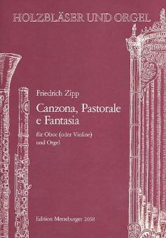 Zipp, Friedrich: Canzona, Pastorale e Fantasia für Oboe (Violine) und Orgel, Stimmen 